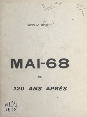cover image of Mai-68 ou 120 ans après
